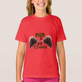 Fur & Chaos Rolig T-Shirt för vuxna djurälskare