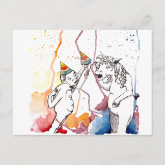 Für Einhörner und Einhorn Fläkt Vykort