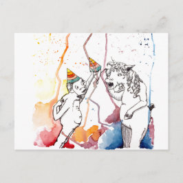 Für Einhörner und Einhorn Fläkt Vykort