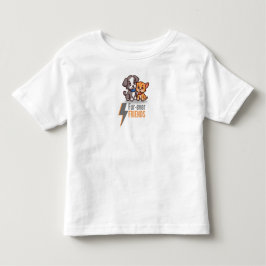 Fur-ever Friends – Söt hund & katt bästa vän-tee  T Shirt