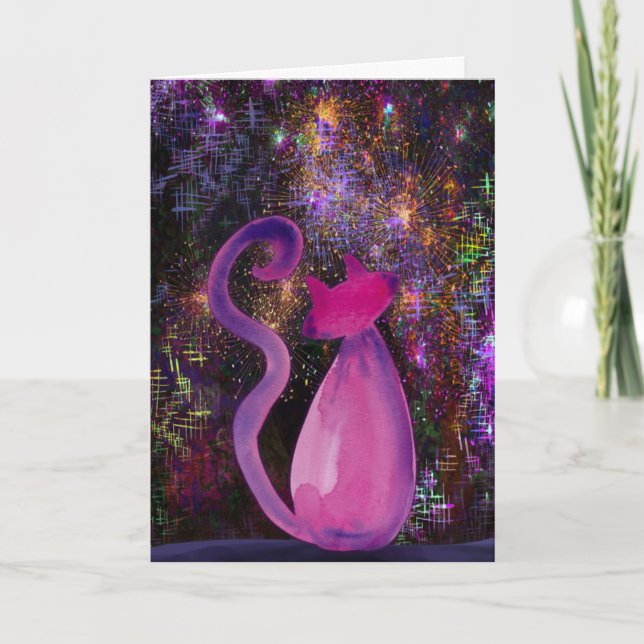 Fur-Ever in Our Hearts Cat Sympathy Card Kort (Framsida)