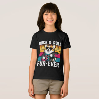 Fur-Ever Rock & Roll With A Rockin Corgi T Shirt