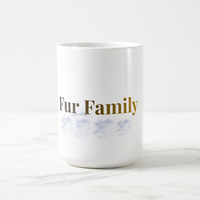 Fur Family Söt Husdjur Älskare Kaffe Mugg (Center)