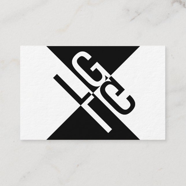 Für Herren mit Anspruch und Schwarzen Ideen Visitkort (Baksida)