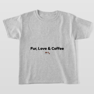 Fur Love & Coffee Söt Barn Tröja