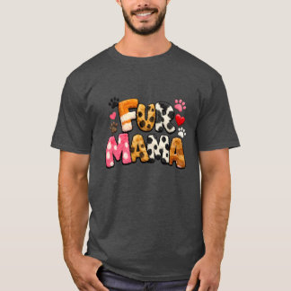 Fur Mama T-Shirt | Söt present till djurägare | Hu