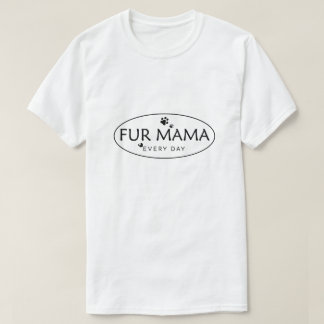 Fur Mom tröja, Hundmamma, Kattmamma, Djurflicka, H T Shirt