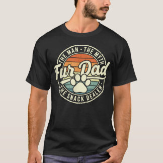 Fur Papa Man Mytt Snack handlare Rolig Paw Katt Hu T Shirt