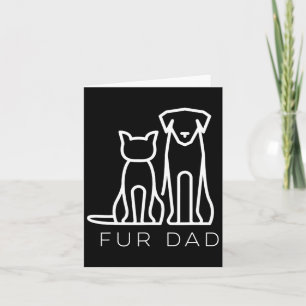 Fur Pappa Husdjur Älskare Katt Hund Pappa Make Rol Kort