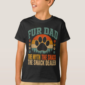 Fur Pappa Myten Snacksaren Rolig Hund Tass T Shirt