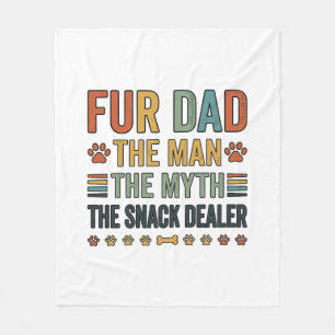 Fur Pappa Snabbköpsgubbe Vintage Hundälskare Tröja Fleecefilt