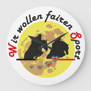 Für Pferde und Pferdesport Liebhaber Uhr Stor Klocka