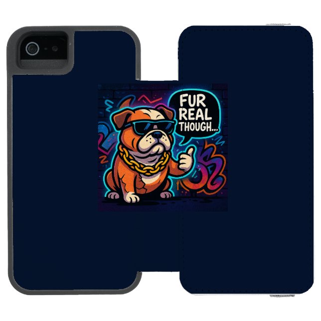 Fur Real Though Incipio iPhone Wallet Skal (Folio Öppen)