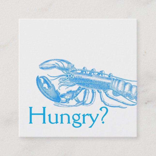 Für Restaurants Fyrkantigt Visitkort (Framsida)