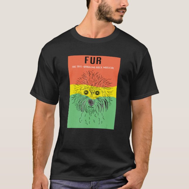Fur The Tail Wagging Rock Musical T Shirt (Framsida)