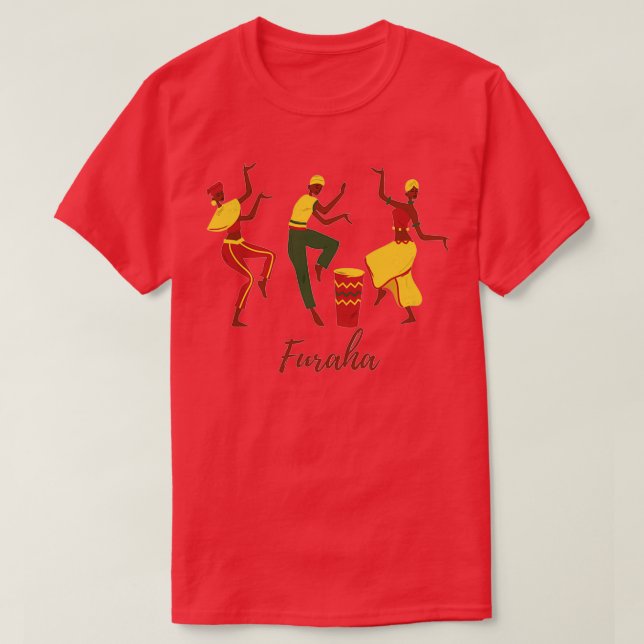 Furaha Swahili Ord för Joy eller Rejoice 1 T Shirt (Design framsida)