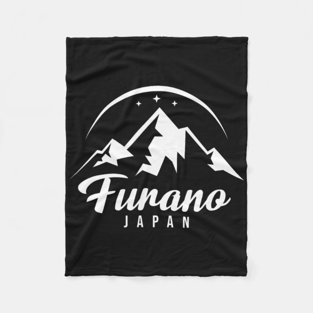 Furano Japan Ski Resort Skiing Snowboarding Fleecefilt (Framsidan)
