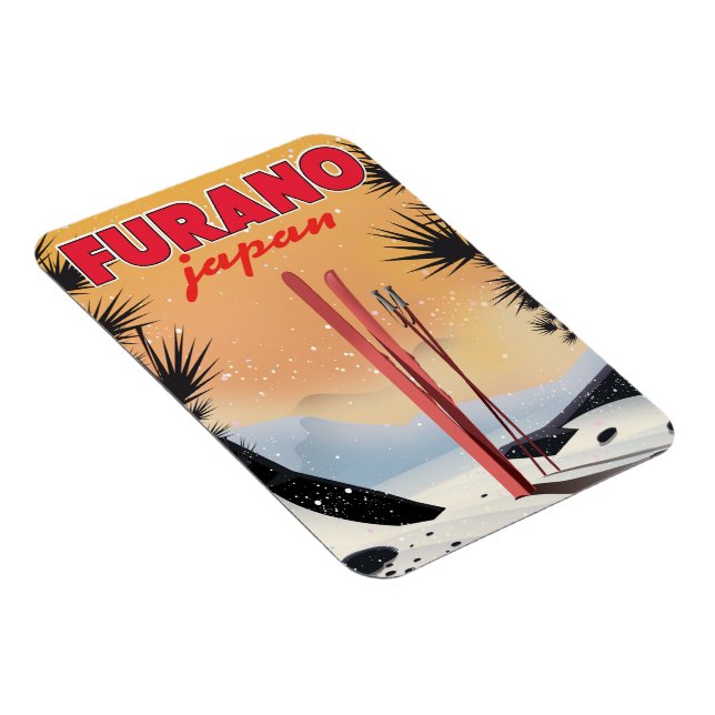 Furano Japansk reseaffisch. Magnet (Högersidan)