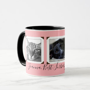 Furbaby Mamma Three Pet Photos gift Mugg
