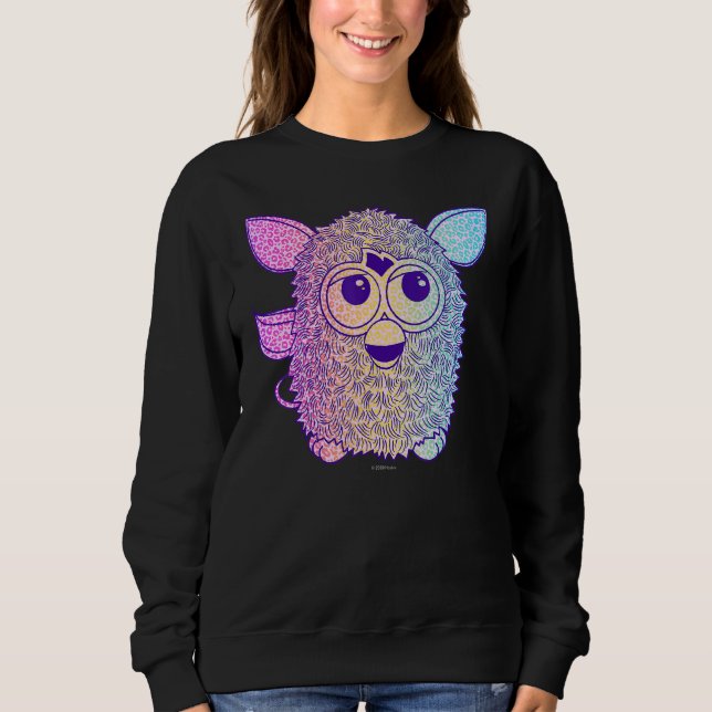 Furby Gradient Porträtt T Shirt (Framsida)
