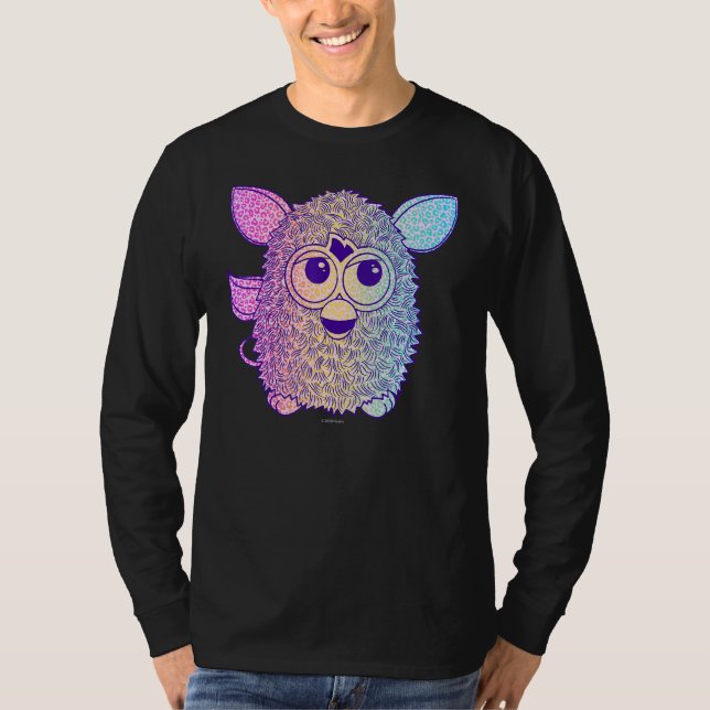 Furby Gradient Porträtt T Shirt (Framsida)