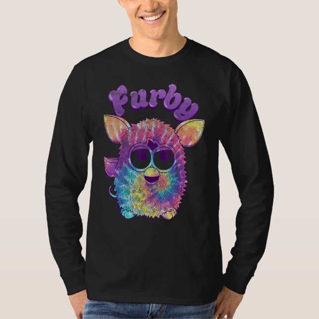 Furby Tie Dye Porträtt T Shirt (Framsida)