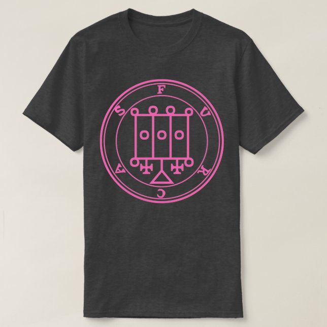 Furcas Sigil Teacher Astrologi och retorik Rosa T Shirt (Design framsida)