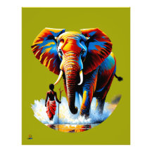 Furchtloser Junge trifft Elefantenbullen