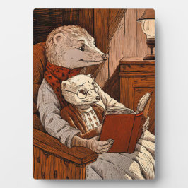 Furets lisant un livre