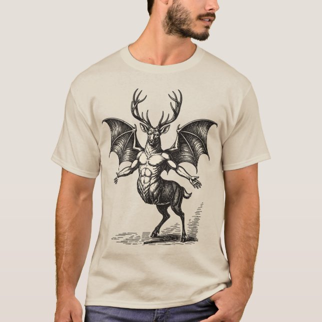 Furfur Mystisk hjort från himlen T Shirt (Framsida)