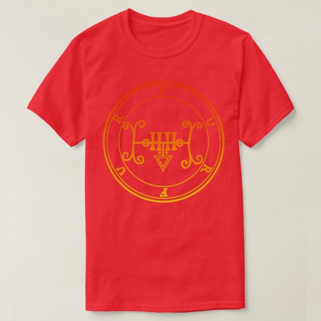 Furfur Sigil Teacher on Secret Orange T Shirt (Design framsida)