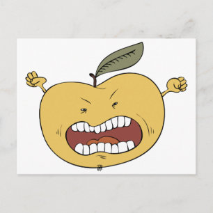 Furiöst äpple vykort