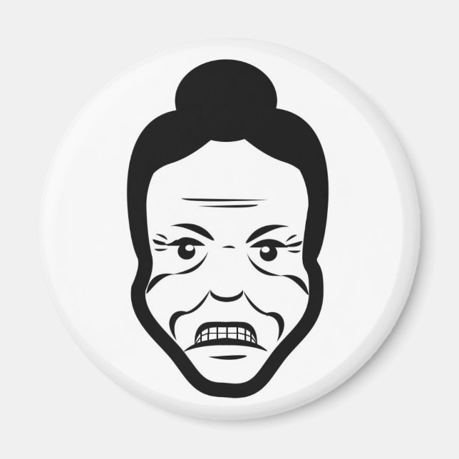 Furious Bun Granny – Fridge Magnet (Framsidan)