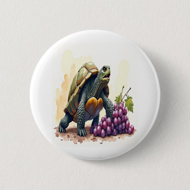 Furious Turtle Stomping Grapes. Knapp (Framsida)