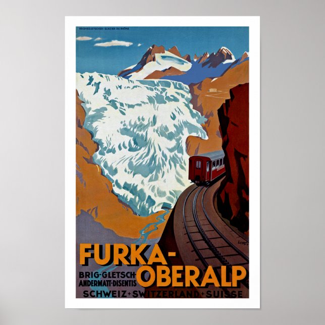 Furka-Oberalp Poster (Framsidan)