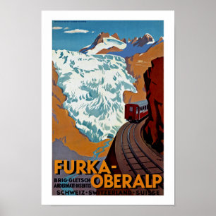 Furka-Oberalp Schweitz Poster