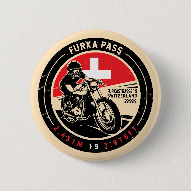 Furka Pass | Schweiz | Motorcykel Knapp (Framsida)
