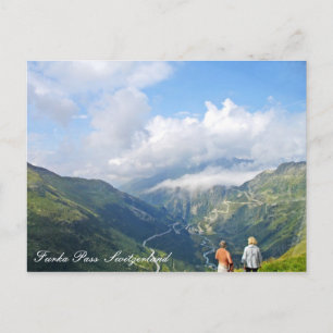 Furka Pass Schweiz vykort
