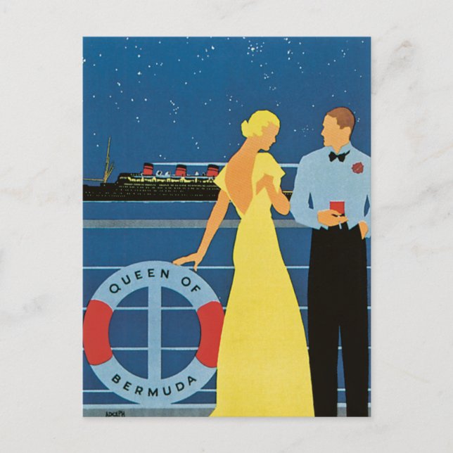 Furness ~ Queen of Bermuda Vykort (Framsida)