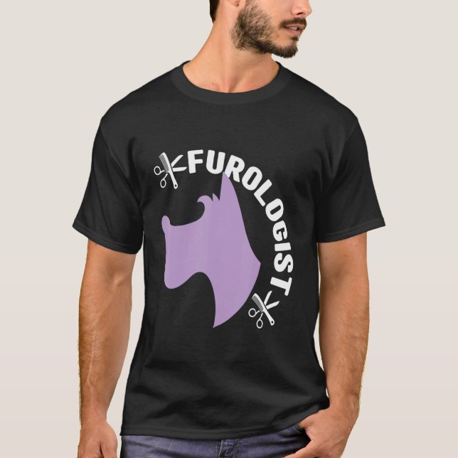 Furologist Dog Groomer Pet Grooming Men Women T Shirt (Framsida)