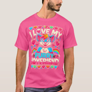 Furries Furry Pojkvän Furry Cosplay Fursuit T Shirt