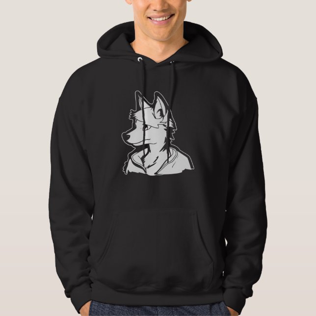 Furries Fursona Cosplay  Furry Fandom Hoodie (Framsida)
