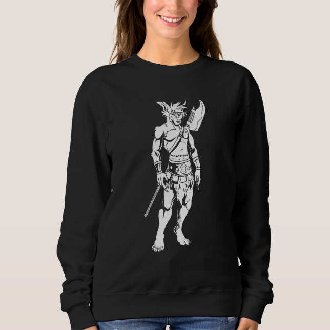Furries Warrior Fursuit - Fursona Furry Fandom T Shirt (Framsida)
