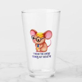 Furry Cheese Man Business Mouse Tie Glasses Nerdy Glaskopp