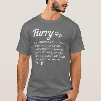 Furry En entusiast för djurkaraktärer Furry gi T Shirt