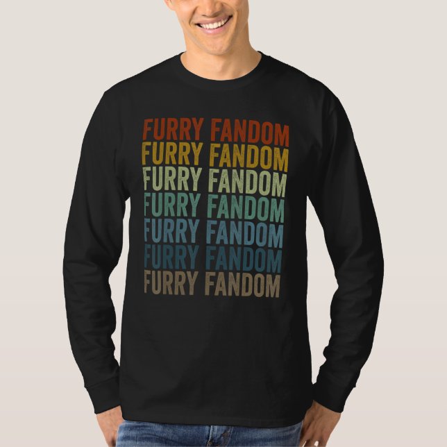 Furry Fandom Fursona Fursuit T Shirt (Framsida)