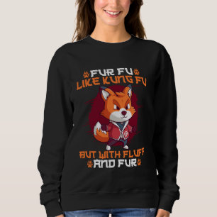 Furry Fandom Fursona Räv Fu Fu Liksom Kung Fu Men T Shirt