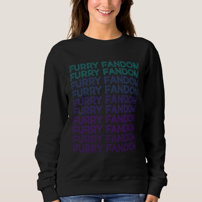 Furry Fandom Fursona Retro Pälsdräkt T Shirt (Framsida)