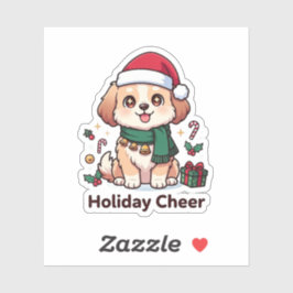 Furry Holiday Cheer specialskuren vinyldekal Klistermärken