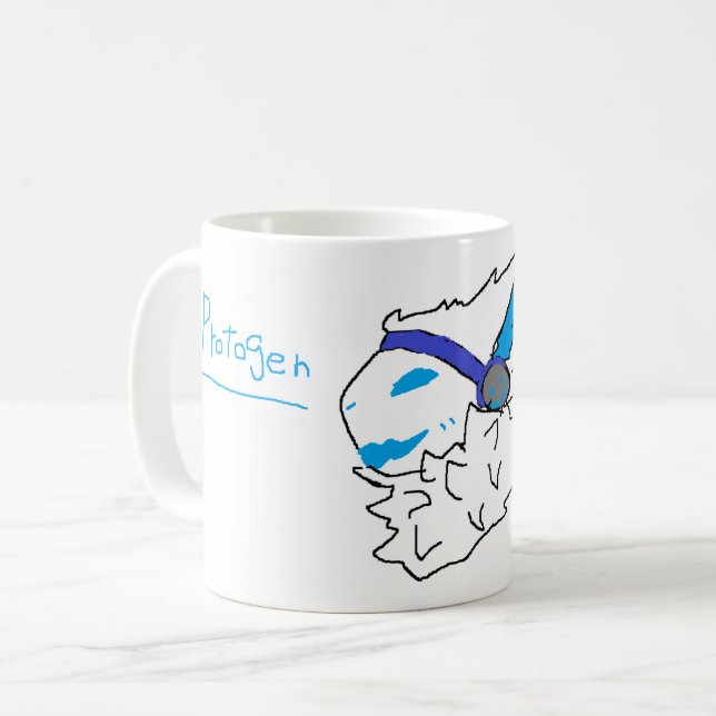 furry protogen mug kaffemugg (Framsida vänster)
